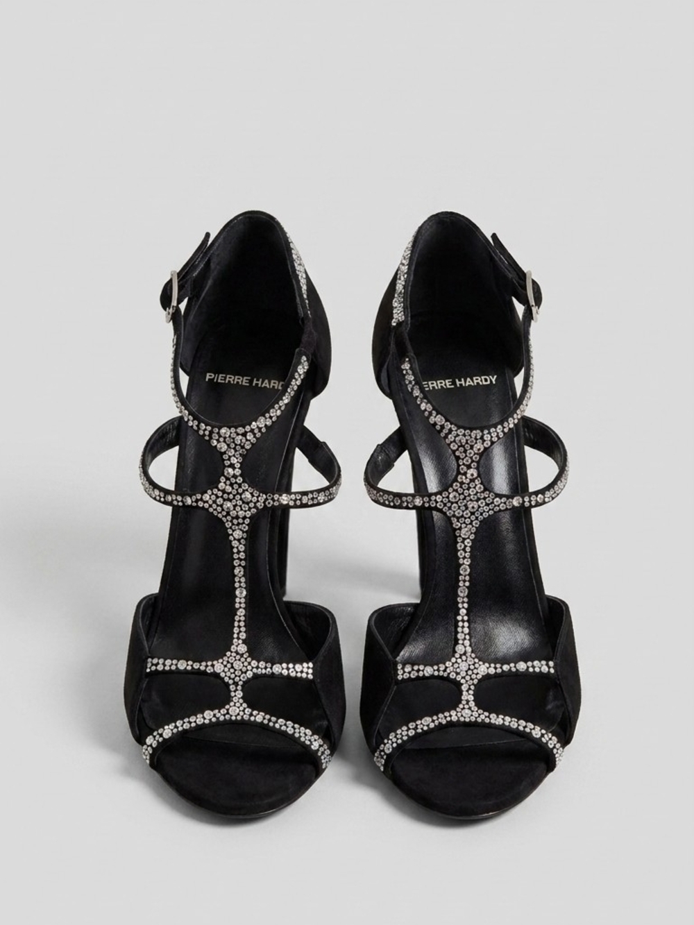 Pierre Hardy Black Sparkly Crystal Women's Sandals